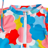 Mama Yoyo Önden Fermuarlı Alttan Çıtçıtlı Çiçek Desenli Mayo